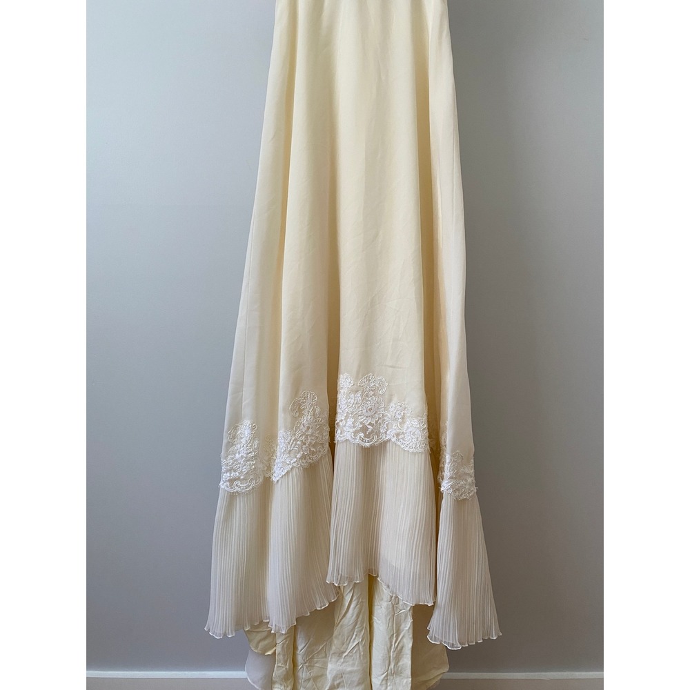 Vintage Ethereal Fairy Prairie Babydoll Edwardian Wedding Dress Cream - Picture 3 of 6